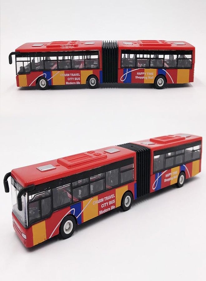 PASCOL Plastic Bus Toy Bus for Kids - Colorful & Durable Play Bus with Movable Parts - Perfect for Imaginative Play & Learning 6-15 Year Multicolour (28 - Image 1